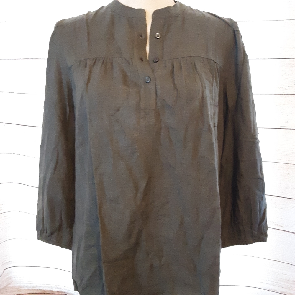 Loft Outlet Gray Popover Top
